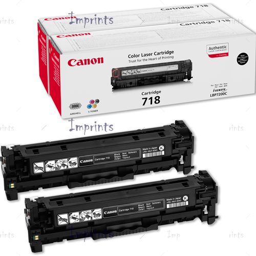 Оригинальный Картридж Canon Cartridge 718Bk x2 черный, двойной оригинальный