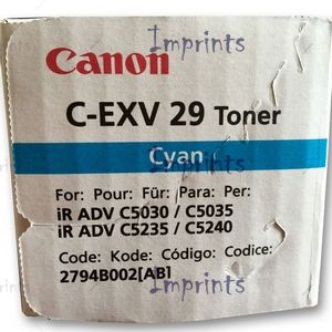 Оригинальный Картридж Canon C-EXV29 Cyan голубой оригинальный
