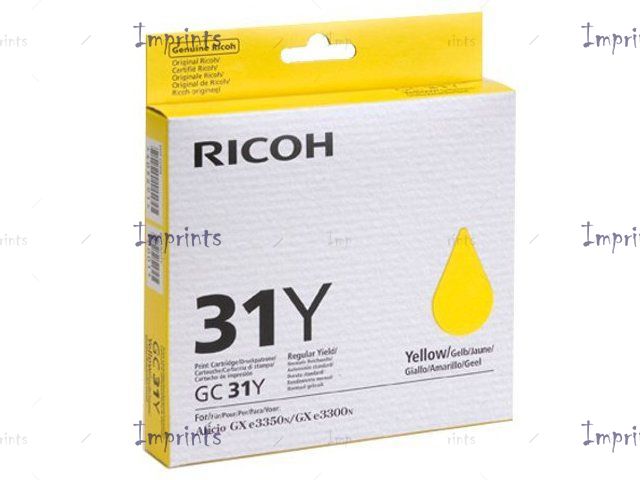 Оригинальный Ricoh Картридж Ricoh GC 31Y желтый оригинальный для IMPRINTS.RU