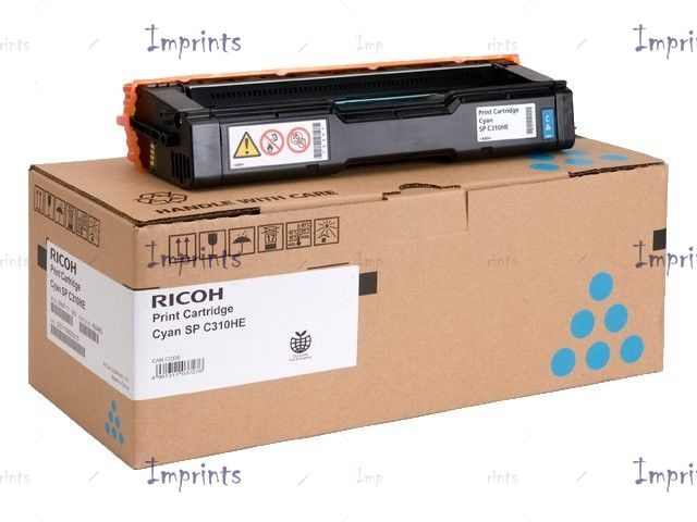 Оригинальный Ricoh Картридж Ricoh SP C310HE Cyan голубой увеличенный оригинальный для IMPRINTS.RU