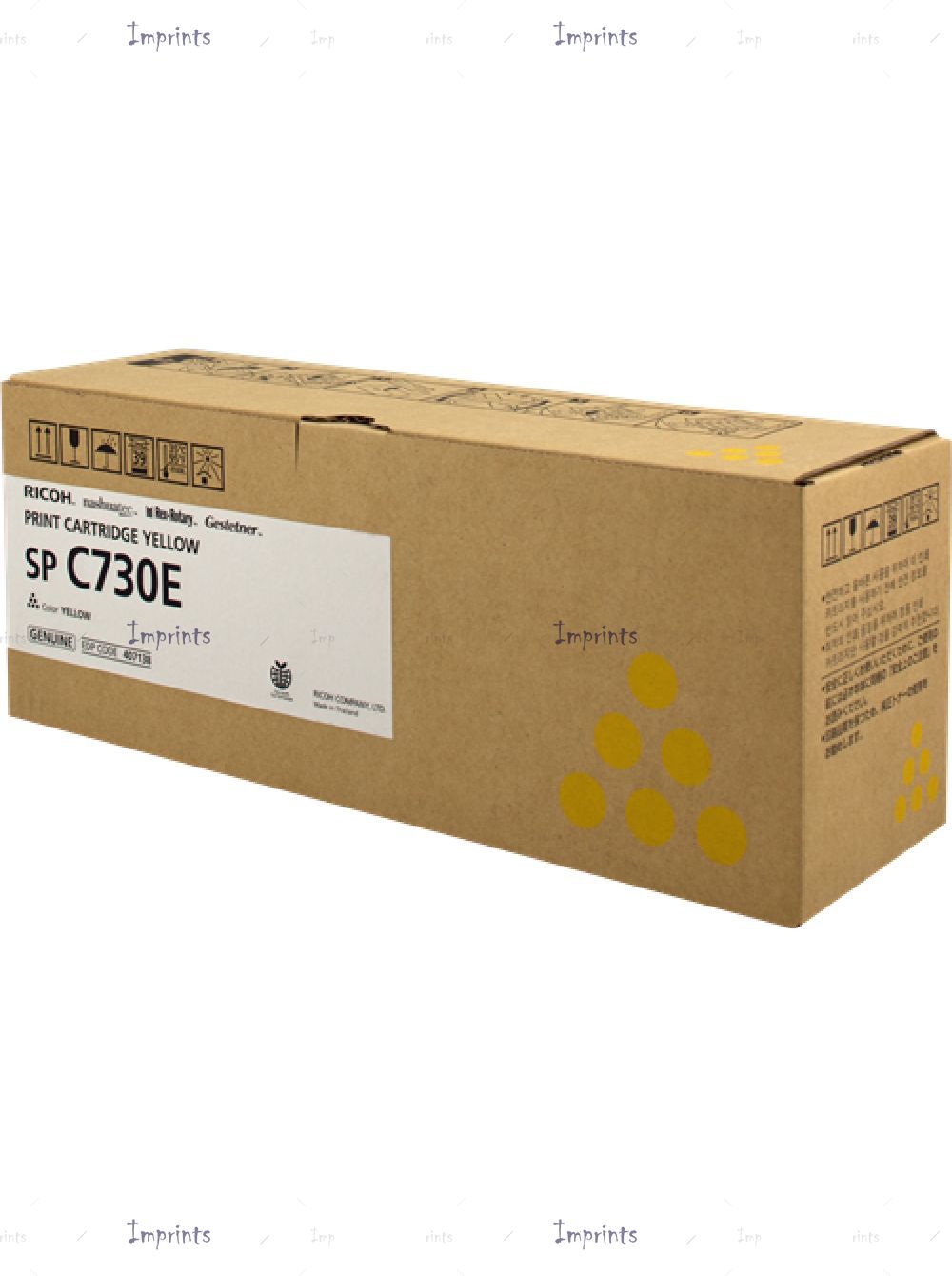 Оригинальный Ricoh Картридж Ricoh SP C730E Yellow желтый оригинальный для IMPRINTS.RU