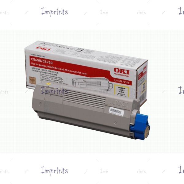 Оригинальный Картридж Oki 43872321 желтый оригинальный