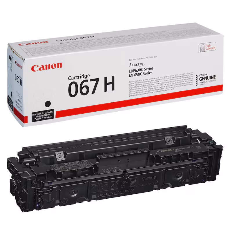 Оригинальный Картридж Canon Cartridge 067H Bk черный увеличенный оригинальный
