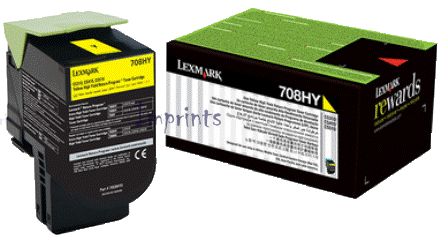 Оригинальный Картридж Lexmark 708HY желтый увеличенный оригинальный