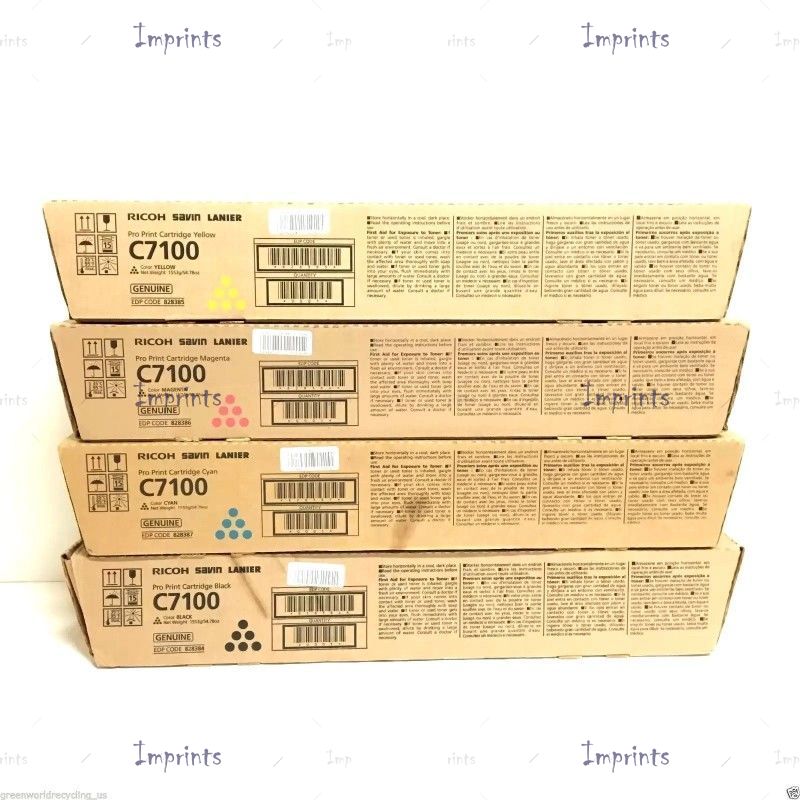 Оригинальный Ricoh Картридж Ricoh C7100 Cyan голубой оригинальный для IMPRINTS.RU