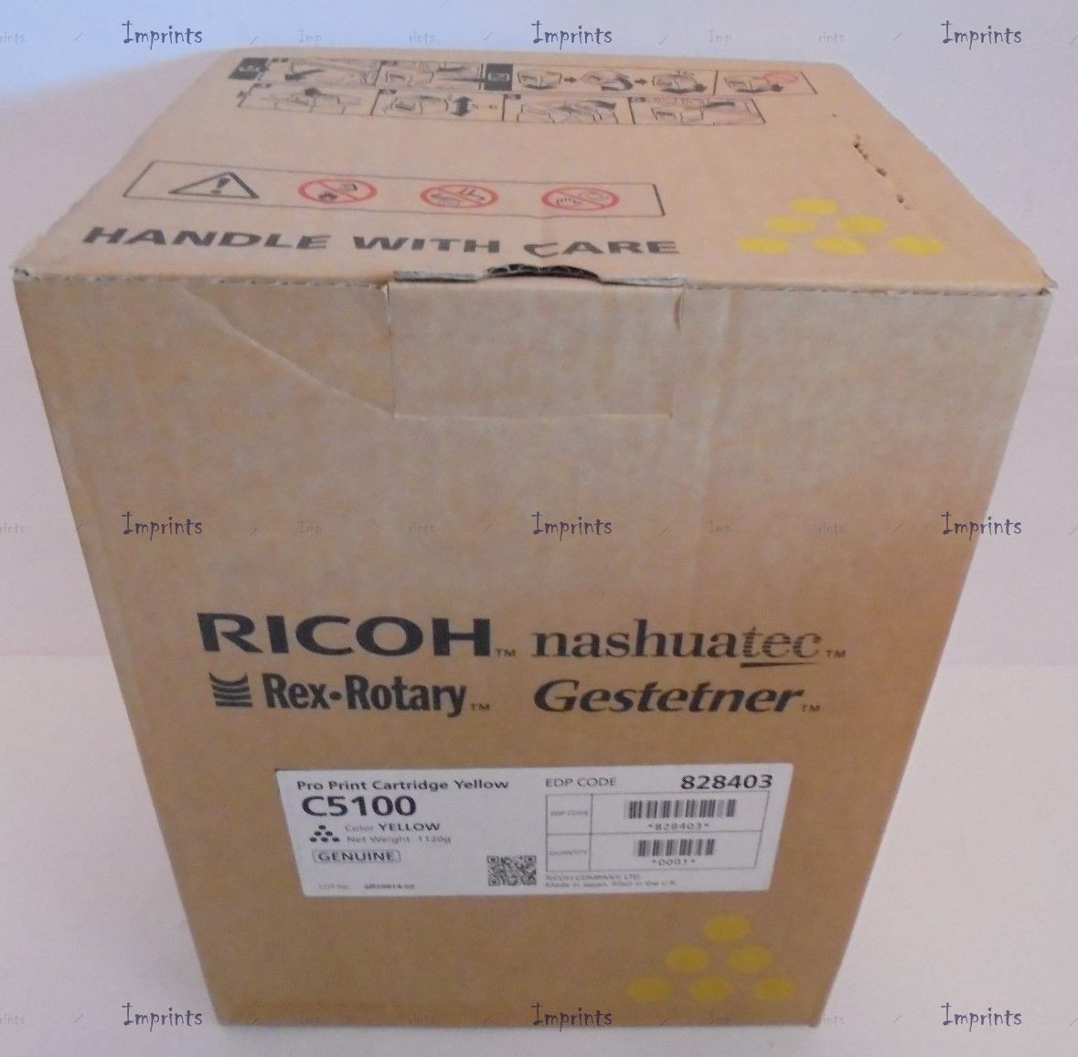 Оригинальный Ricoh Картридж Ricoh C5100 Yellow желтый оригинальный для IMPRINTS.RU