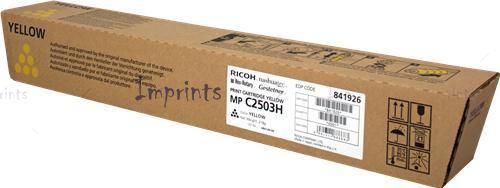 Оригинальный Ricoh Картридж Ricoh MP C2503H, 841926 желтый увеличенный оригинальный для IMPRINTS.RU