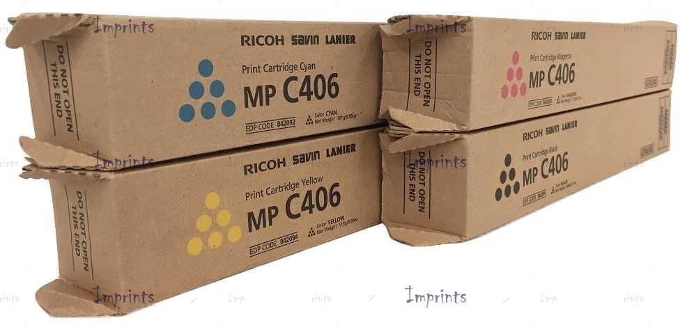 Оригинальный Ricoh Картридж Ricoh MP C407 Cyan голубой оригинальный для IMPRINTS.RU