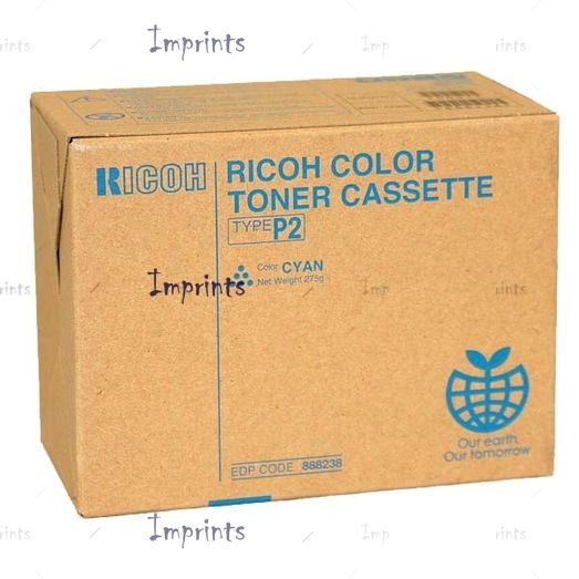 Оригинальный Ricoh Картридж Ricoh Type P2 Cyan голубой, № P2 оригинальный для IMPRINTS.RU