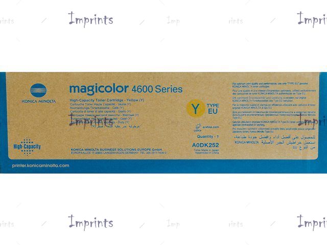 Картридж Konica Minolta A0DK252 желтый увеличенный оригинальный