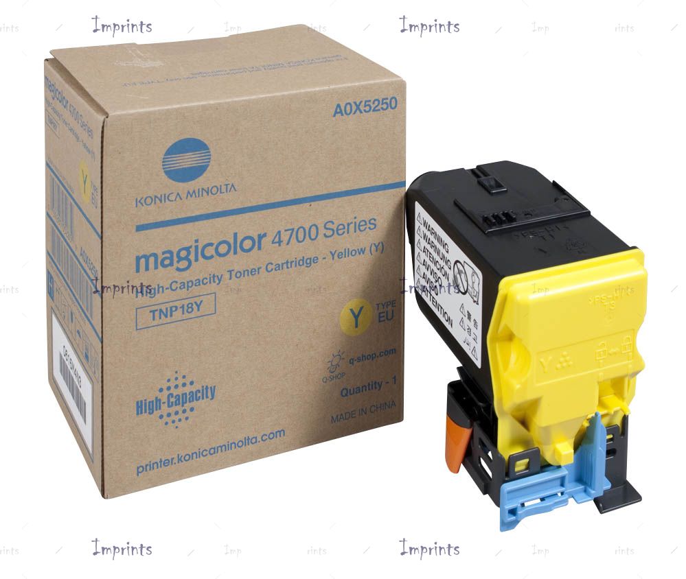 Картридж Konica Minolta TNP18Y желтый увеличенный оригинальный