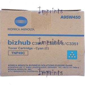 Картридж Konica Minolta TNP49C голубой оригинальный