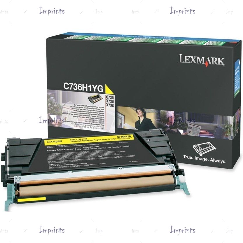Оригинальный Картридж Lexmark C736H1YG желтый увеличенный оригинальный