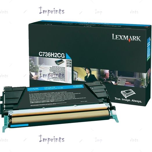 Оригинальный Картридж Lexmark C736H2CG голубой увеличенный оригинальный