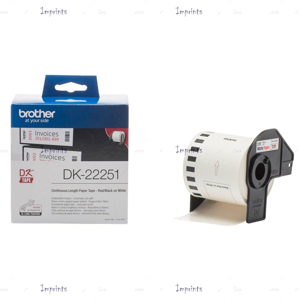 Картридж Brother DK-22251 наклейка бумажная 62 мм.* 15,24 м. оригинальный