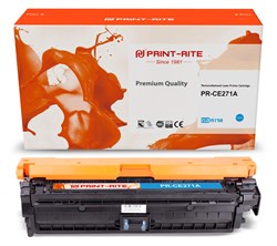 Картридж Print-Rite PR-CE271A голубой