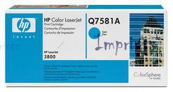 Картридж HP Q7581A голубой, № 503A оригинальный