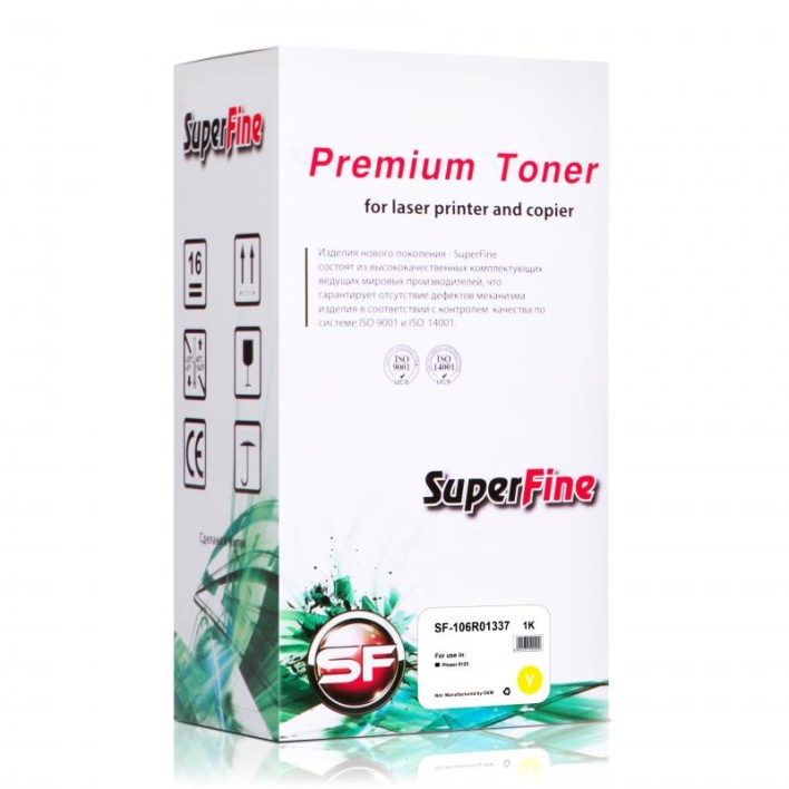 Тонер-картридж SuperFine 106R01337 для Xerox Phaser 6125 (Жёлтый, 1000 стр.)
