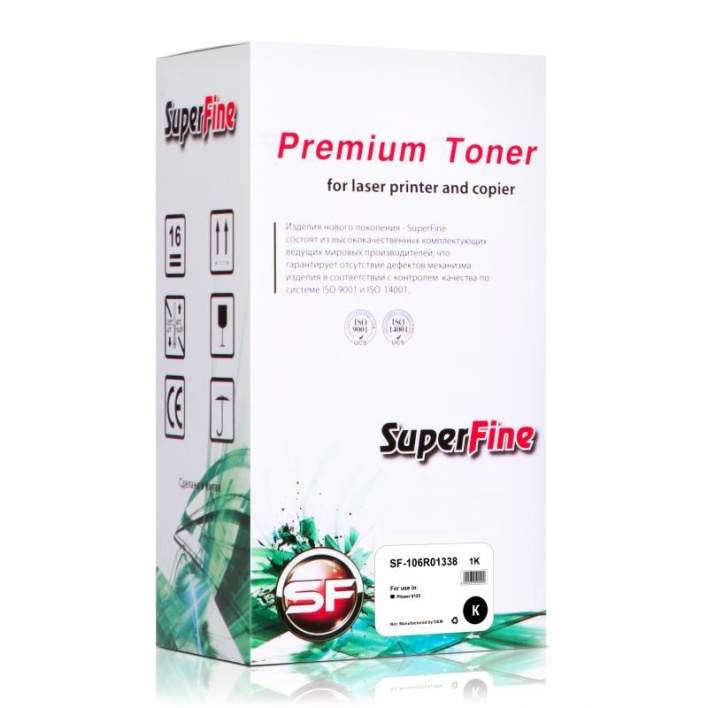 Тонер-картридж SuperFine 106R01338 для Xerox Phaser 6125 (Чёрный, 2000 стр.)