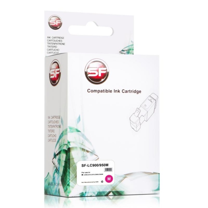 Струйный картридж SuperFine LC09/LC41/LC47/LC900/LC950M пурпурный для Brother, совместимый
