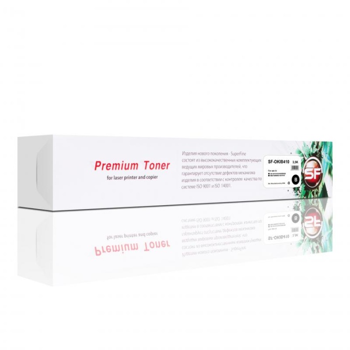 Тонер-картридж SuperFine OKIB410 для OKI B410, 430, 440, MB460, MB470, (Чёрный, 3500 стр.)