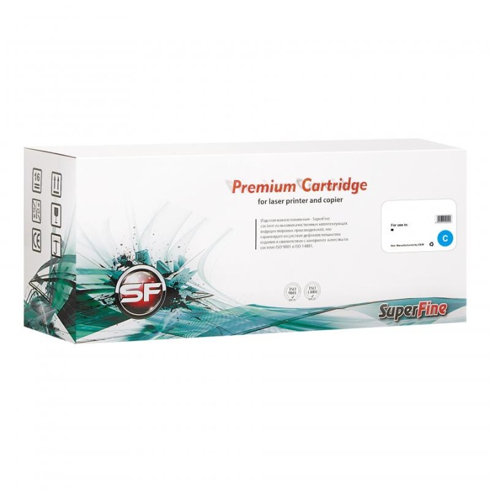 Тонер-картридж SuperFine HP W2211A для HP LJP M255, M282, M283 (Голубой, 1250 стр.) без чипа