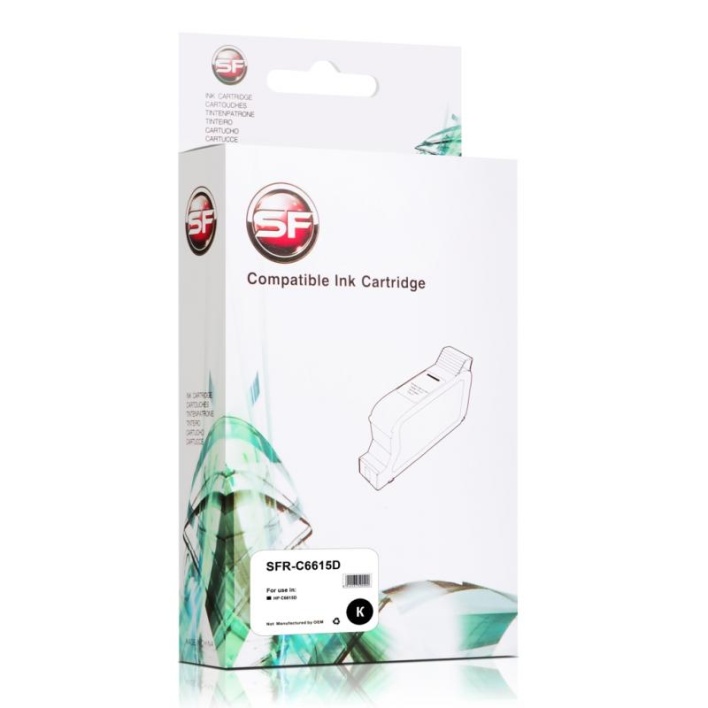 Струйный картридж SuperFine SFR-C6615D для HP, чёрный