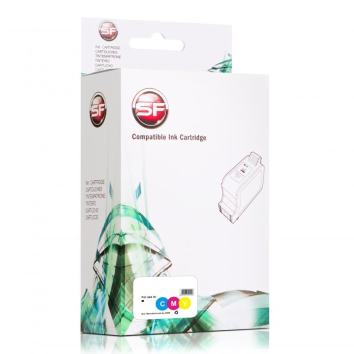 Струйный картридж SuperFine F6V18AE (123XL) цветной для HP, совместимый