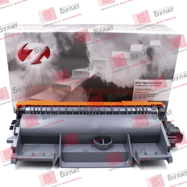Тонер-картридж 7Q TN-2275, TN-2090X для Brother HL-2240, HL-2132 (Чёрный, 2600 стр.)