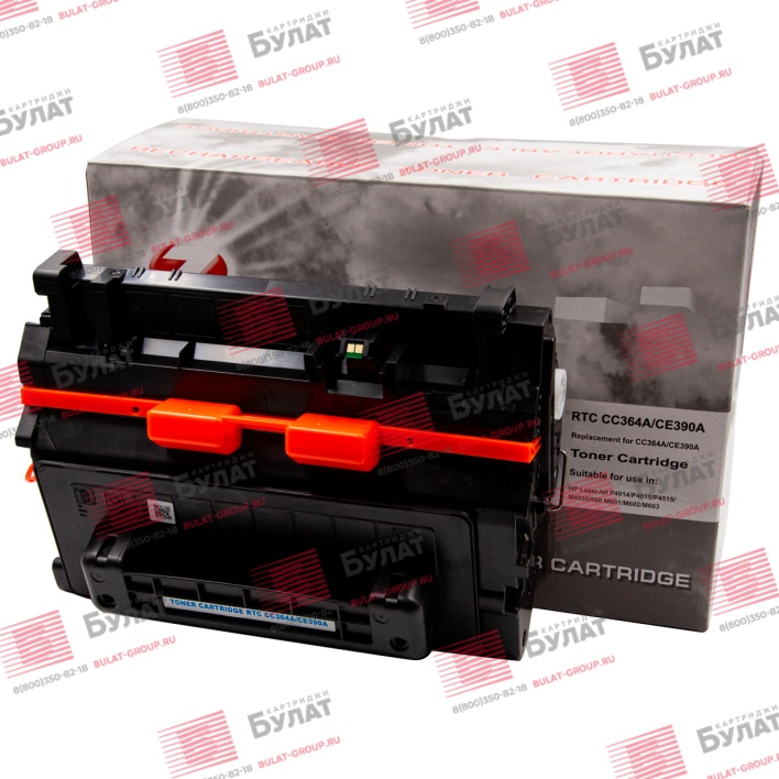 Тонер-картридж 7Q CE390A, CC364A для HP LJ M601, LJ M4555, LJ P4014 (Чёрный, 10000 стр.), универсальный