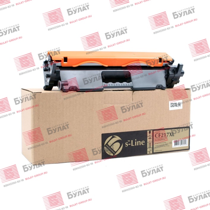 Тонер-картридж БУЛАТ s-Line CF217XL, 047XL для HP LJ M102, LJ M130 и Canon LBP112, 113 (Чёрный, 6000 стр.), хим. тонер