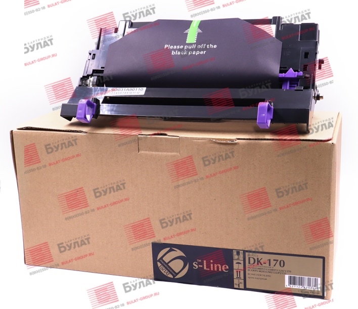 Драм-картридж БУЛАТ s-Line DK-170, DK-150, DK-130, DK-110, DK-1105 для Kyocera FS-1320D, FS-1320dn, FS-1370dn, FS-1035MFP FS-1135MFP (Чёрный, 100000 стр.), универсальный