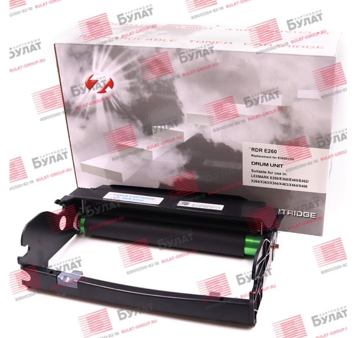 Драм-картридж 7Q E260X22G для Lexmark E260 (Чёрный, 30000 стр.)