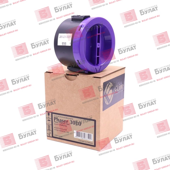 Тонер-картридж БУЛАТ s-Line 106R02183 для Xerox Phaser 3010 (Чёрный, 2300 стр.)