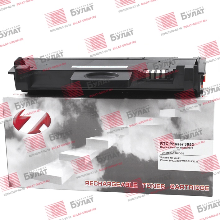 Тонер-картридж 7Q 106R02778 для Xerox Phaser 3052, Phaser 3260, WC 3215, WC 3225 (Чёрный, 3000 стр.)