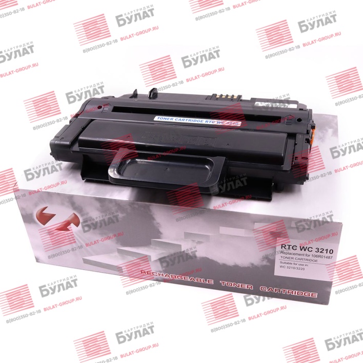 Тонер-картридж 7Q 106R01487 для Xerox WC 3210, WC 3220 (Чёрный, 4100 стр.)