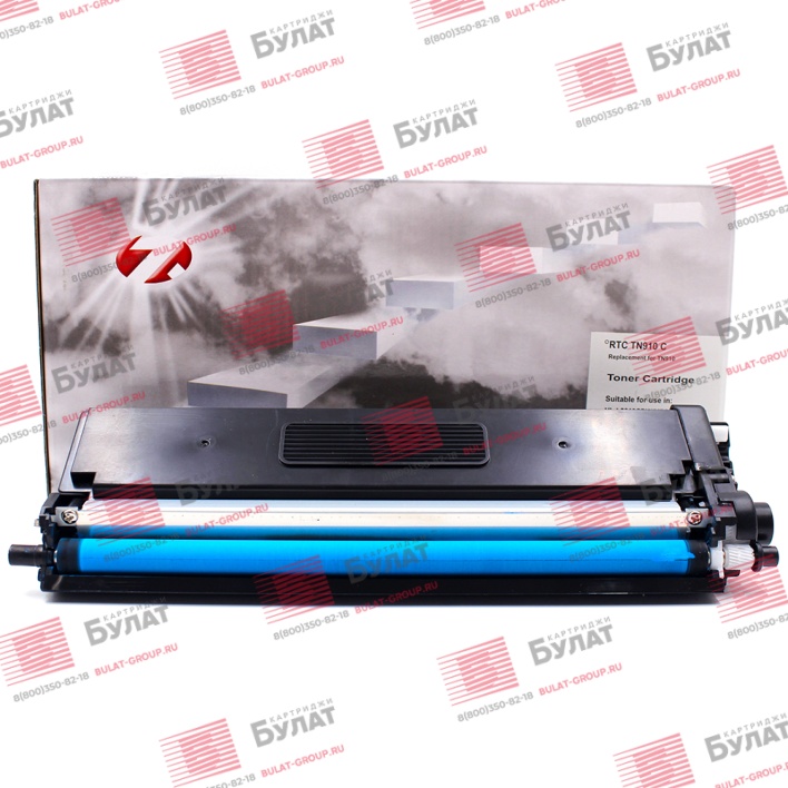 Тонер-картридж 7Q TN-910C, TN-423C XL для Brother HL-L9310, HL-L8260 (Голубой, 9000 стр.), универсальный