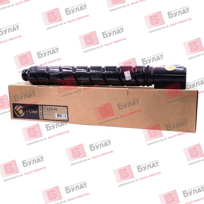 Тонер-картридж БУЛАТ s-Line C-EXV49Y для Canon iR C3325 (Жёлтый, 19000 стр.)