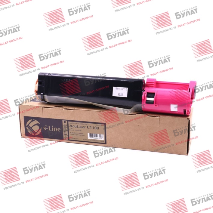 Тонер-картридж БУЛАТ s-Line S050188 для Epson AcuLaser C1100, CX11 (Пурпурный, 4000 стр.)