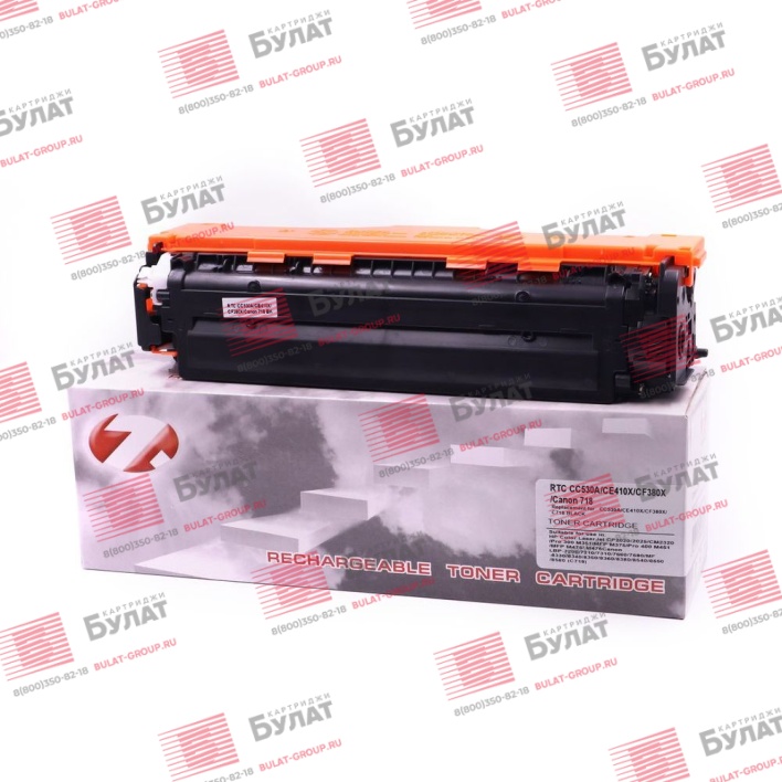 Тонер картридж 7Q CE410Х, CF380Х, CC530A, 718K для HP CLJ M351 и Canon LBP7200 (Чёрный, 4400 стр.), универсальный