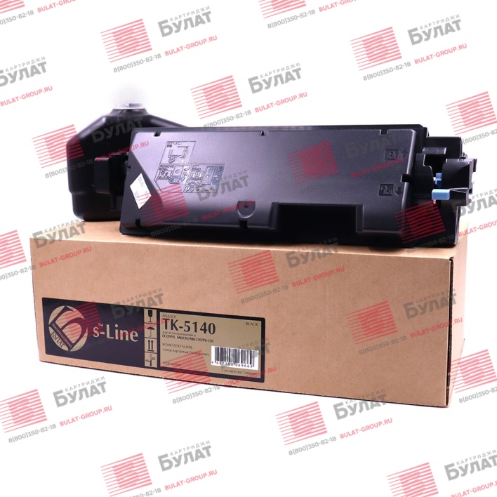 Тонер-картридж БУЛАТ s-Line TK-5140K для Kyocera ECOSYS M6030cdn (Чёрный, 7000 стр.)
