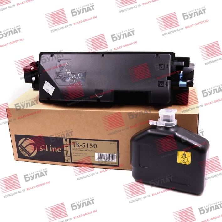 Тонер-картридж БУЛАТ s-Line TK-5150K для Kyocera ECOSYS M6035cidn (Чёрный, 12000 стр.)