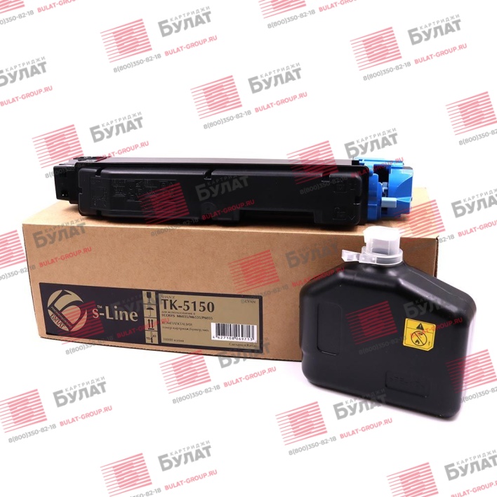 Тонер-картридж БУЛАТ s-Line TK-5150C для Kyocera ECOSYS M6035cidn (Голубой, 10000 стр.)