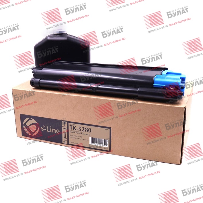 Тонер-картридж БУЛАТ s-Line TK-5280C для Kyocera ECOSYS P6235 (Голубой, 11000 стр.)