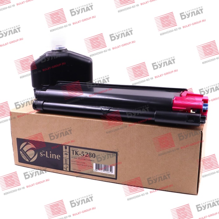 Тонер-картридж БУЛАТ s-Line TK-5280M для Kyocera ECOSYS P6235 (Пурпурный, 11000 стр.)