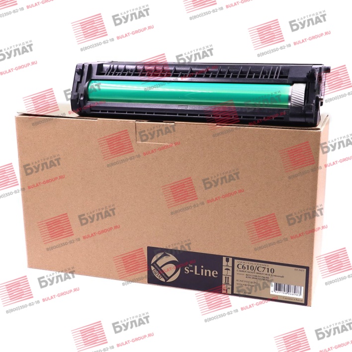 Драм-картридж БУЛАТ s-Line 44315105, 43913805 для Oki C610, C710, C711 (Жёлтый, 20000 стр.), универсальный, ref.