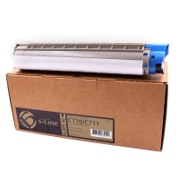 Тонер-картридж БУЛАТ s-Line 44318607, 44318623 для Oki C710 (Голубой, 11500 стр.), универсальный