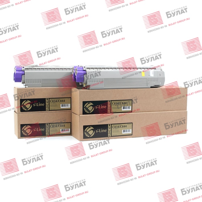 Тонер-картриджи БУЛАТ s-Line 46861324 для Oki C834, C844 (Чёрный, 10000 стр.)