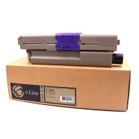 Тонер-картридж БУЛАТ s-Line 44973543 для Oki C301, C321, MC342 (Голубой, 1500 стр.)