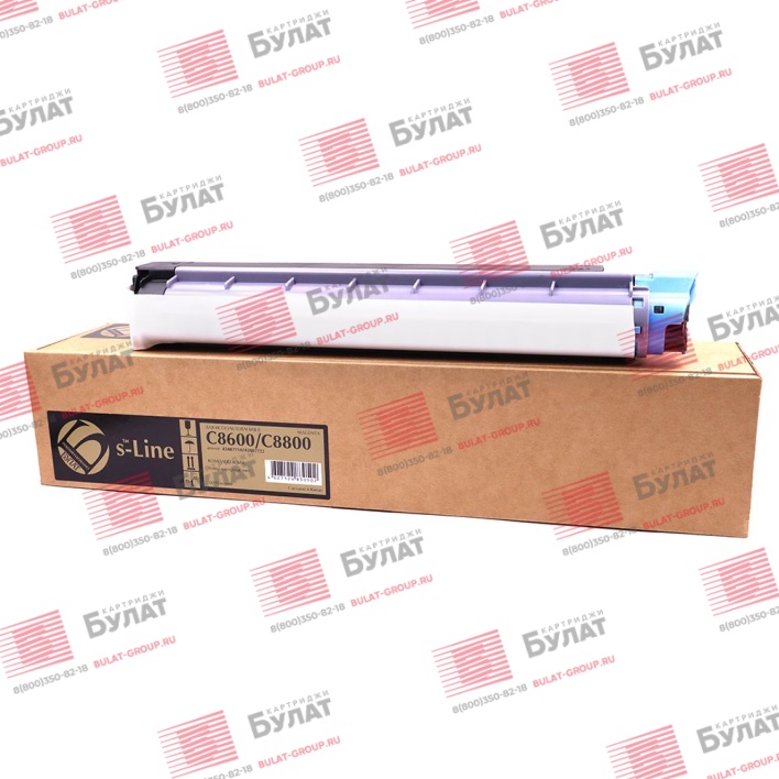 Тонер-картридж БУЛАТ s-Line 43487710, 43487722 для Oki C8600, C8800 (Пурпурный, 6000 стр.), универсальный